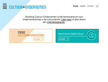 Tablet Screenshot of cultuur-ondernemen.nl
